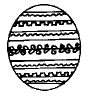The circles symbol on Easter egg